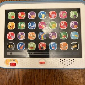 Fisher-Price Alphabet Learning Tablet - White, Blue & Black